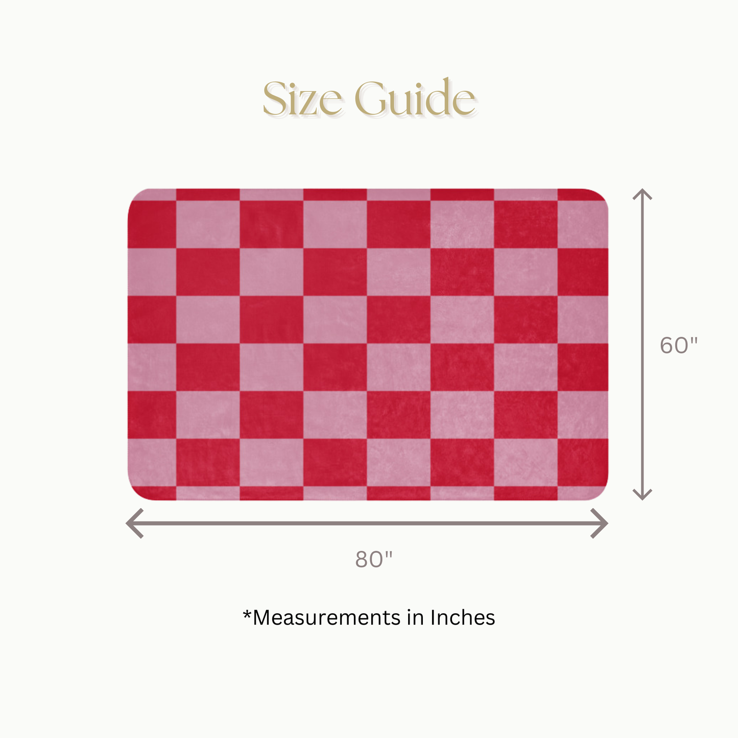 Sherpa Blanket - Red and Pink Check Fleece Blanket