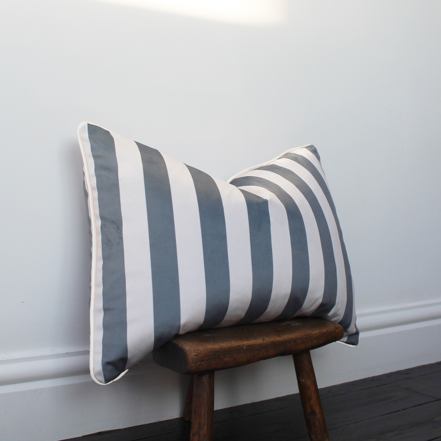 Harper Blue Stripe Cushion