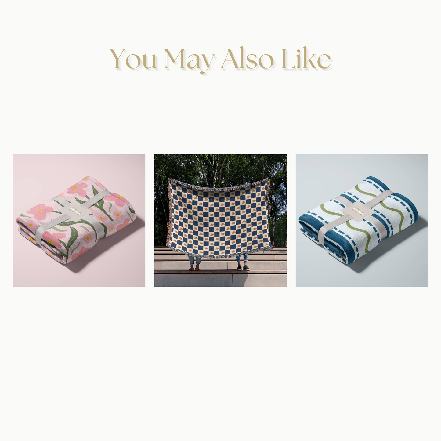 Velveteen Plush Blanket - Pink Geometric Design