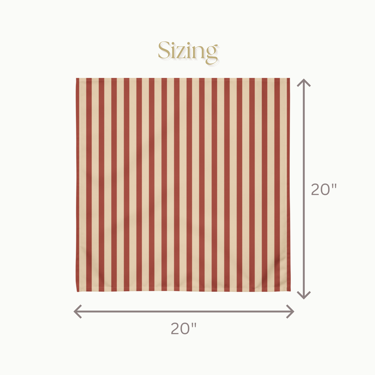 Stripe Cloth napkin set, Set of 4