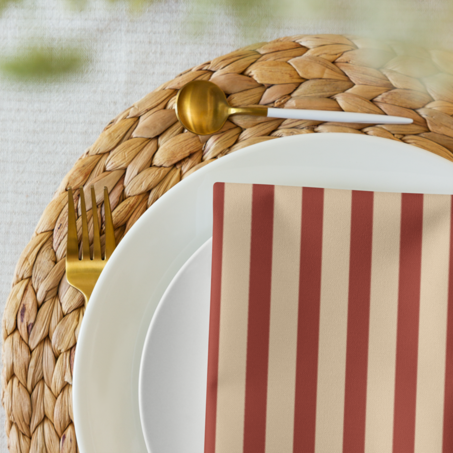 Stripe Cloth napkin set, Set of 4