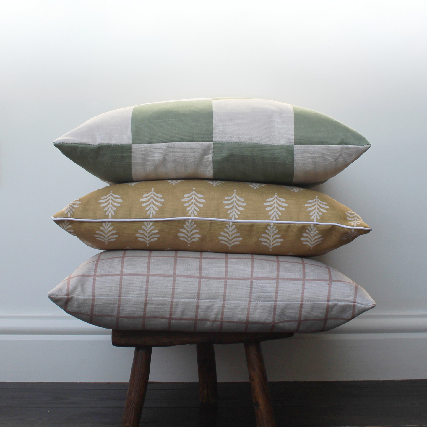 Mia Pink Checkerboard Cushion