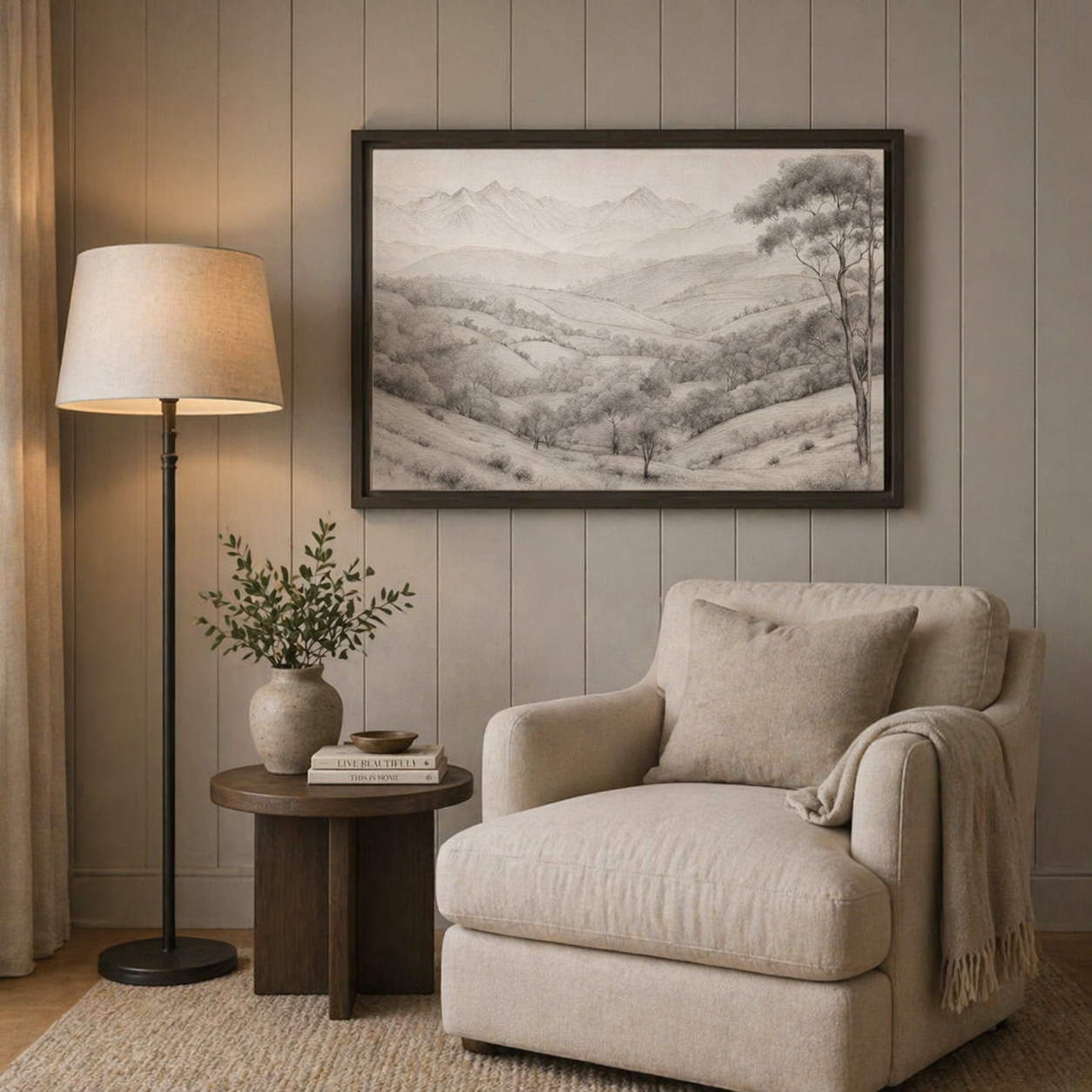 Matte Canvas, Framed (Multi-color)