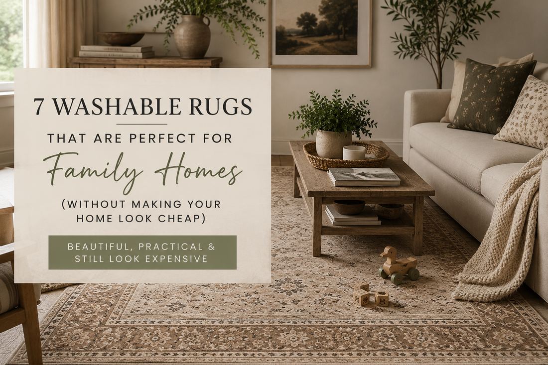 5 Washable Rugs That Are Perfect for Family Homes (Without Making Your Home Look Cheap)