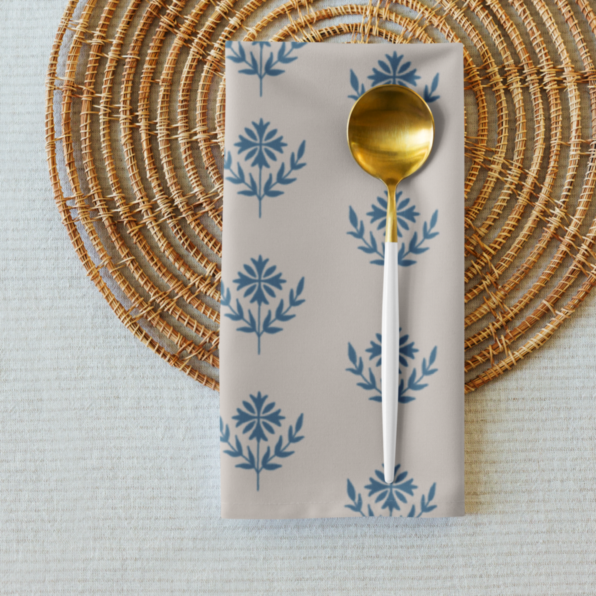 Floral Cloth napkin set, Set of 4