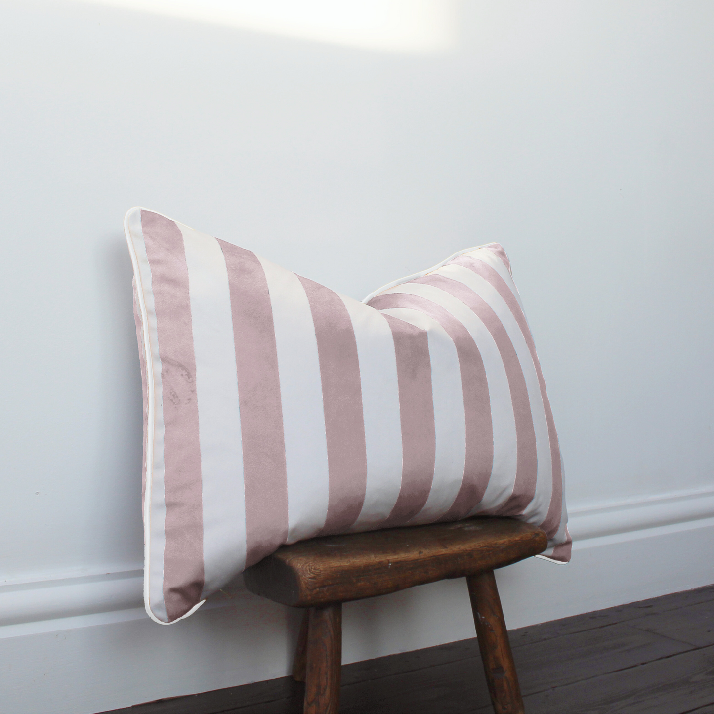 Harper Pink Stripe Cushion