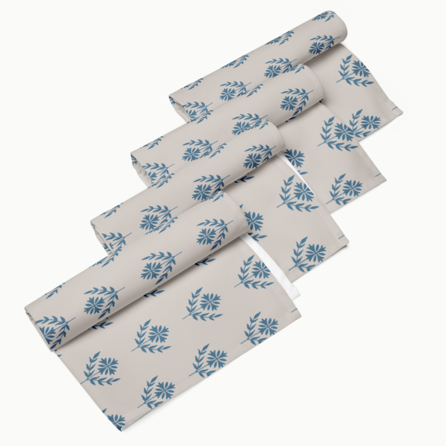 Floral Cloth napkin set, Set of 4