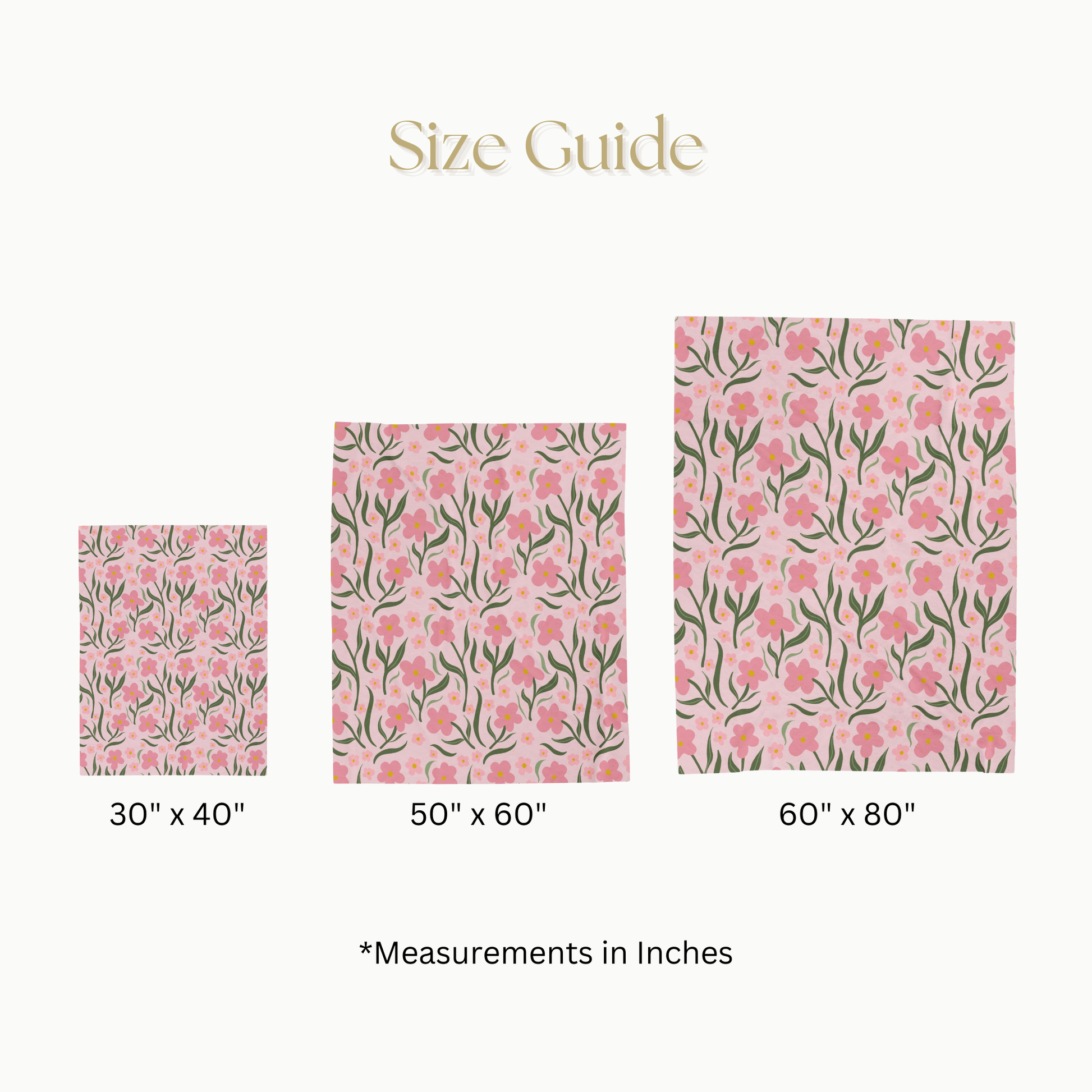 Velveteen Blanket - Pink Floral Design