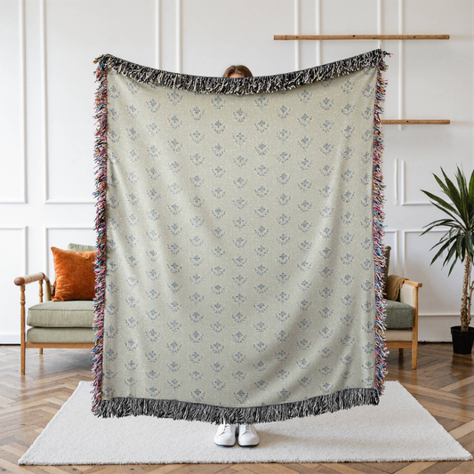 Floral Woven Blanket