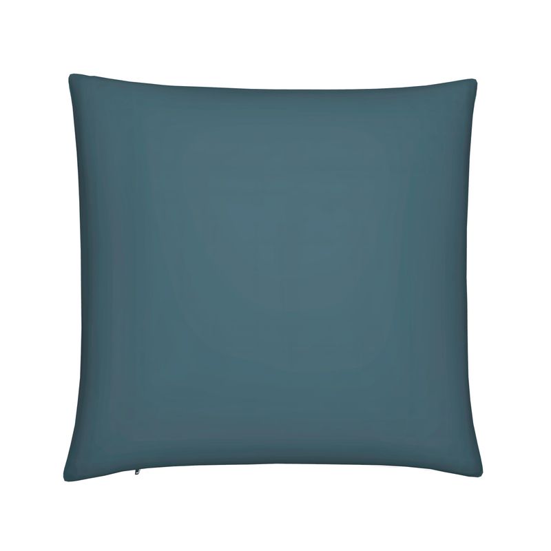 Teal Floral Stripe Cushion– Luxurious Velvet with Feather-Soft Comfort