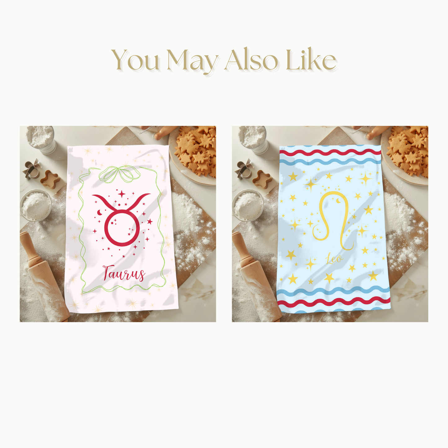 Sagittarius Zodiac Tea Towel – 100% Cotton Astrology Kitchen Decor