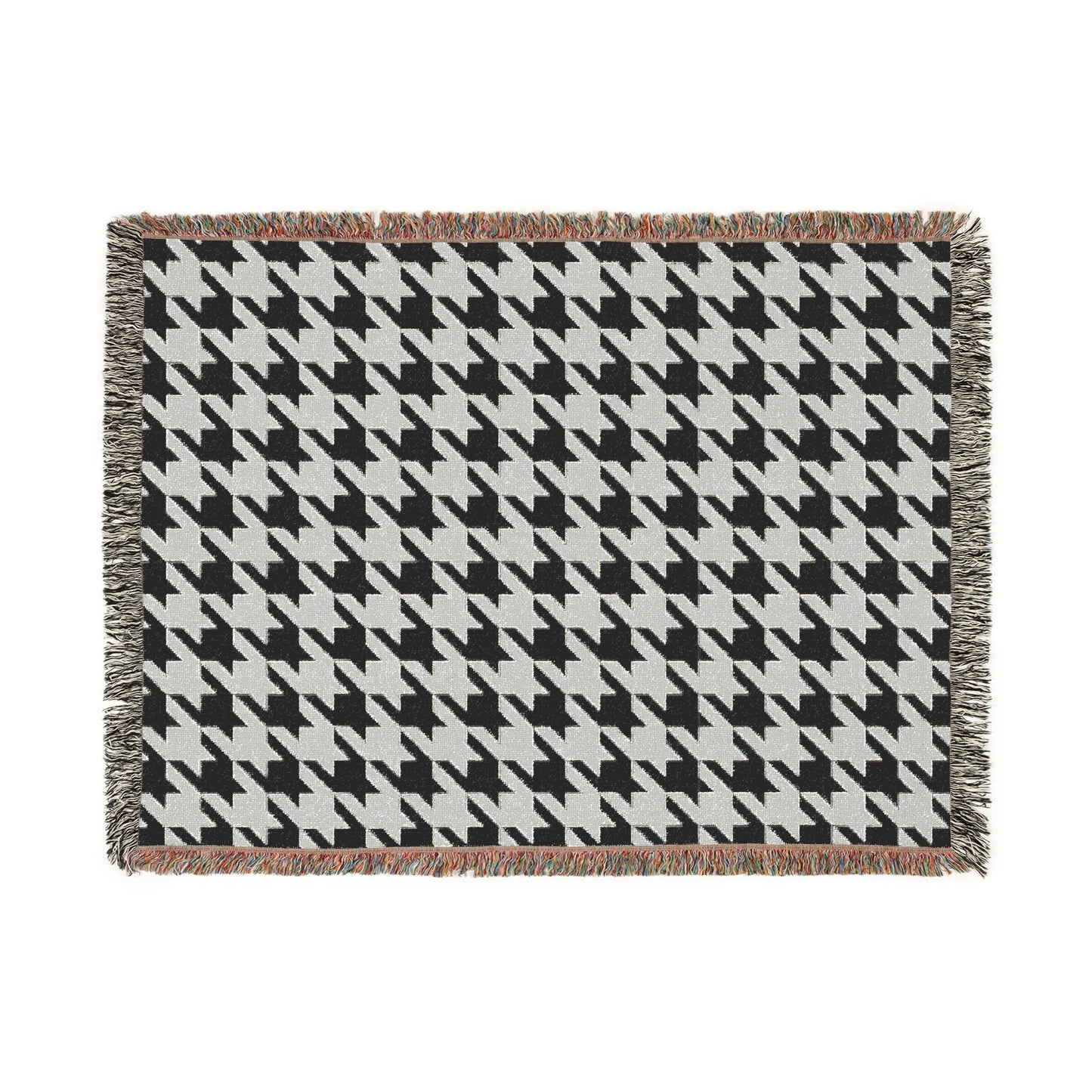 Luxury Dogtooth Woven Blanket – Classic Houndstooth Throw | Soft & Stylish