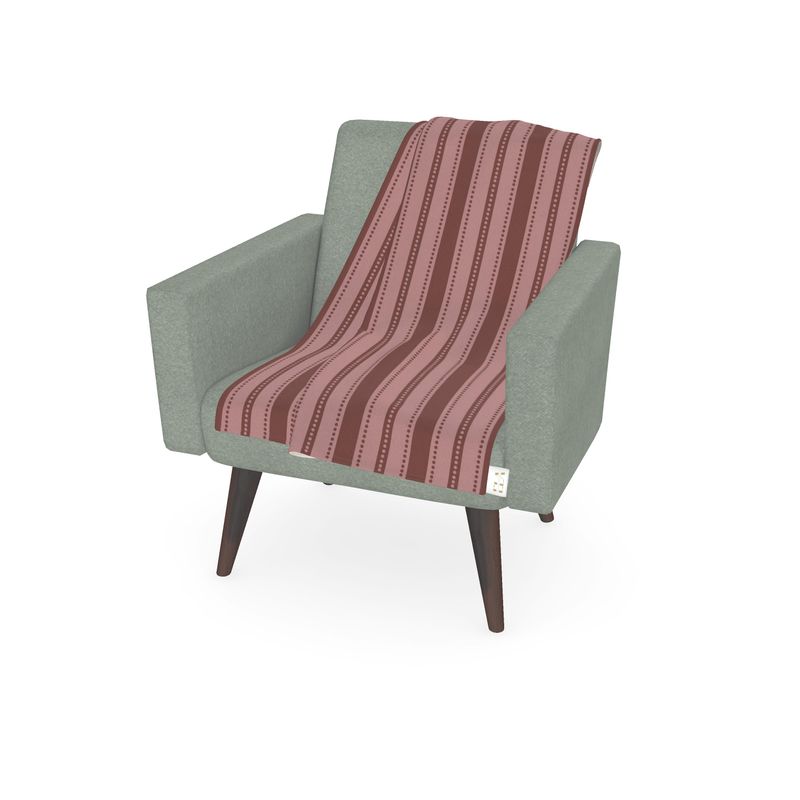 Blush & Pink Stripe Sherpa Fleece Blanket