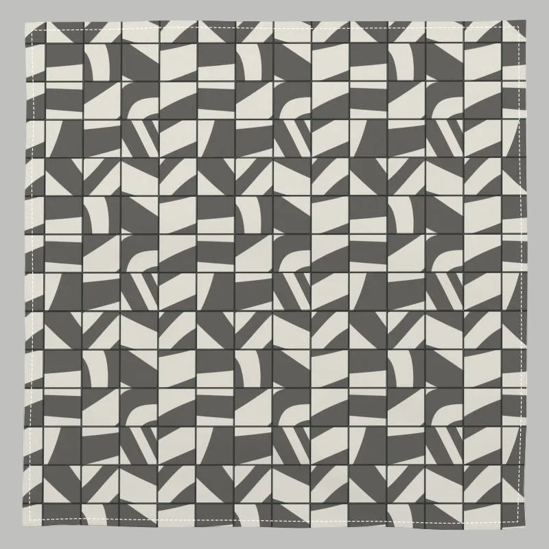 Japandi Abstract Geometric Cotton Napkins (Set of 2, 4 or 6) – 40x40cm