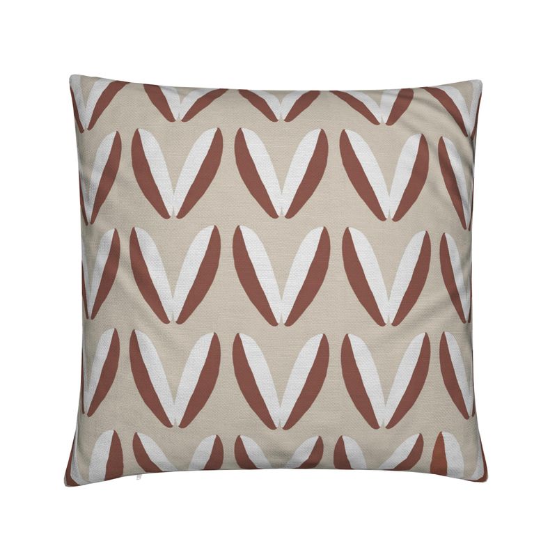 Rust Geometric Cushion