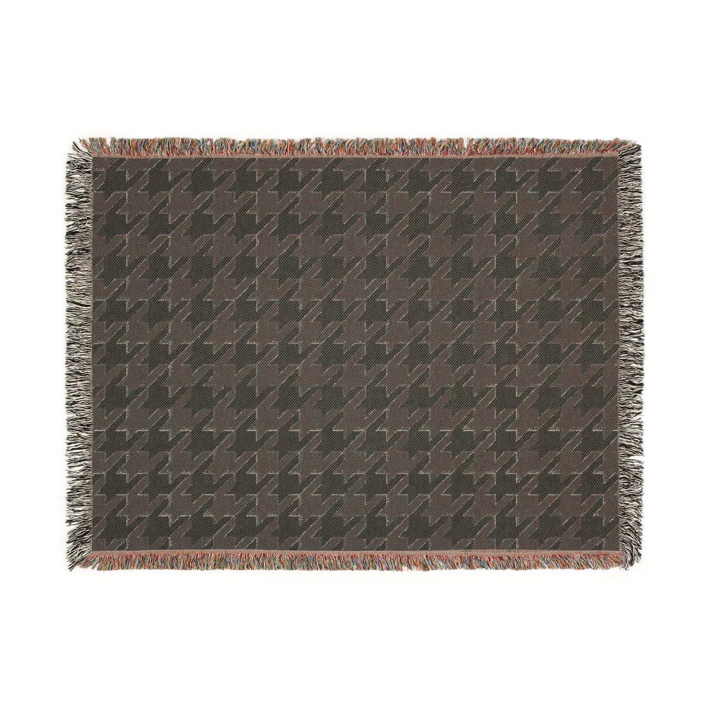 Luxury Dogtooth Woven Blanket – Classic Houndstooth Throw | Soft & Stylish