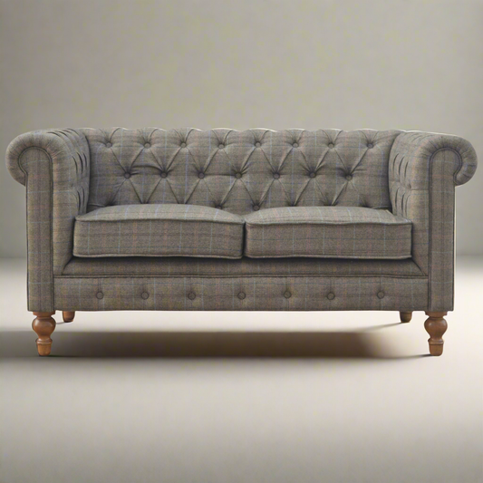 Multi Tweed 2 Seat Chesterfield