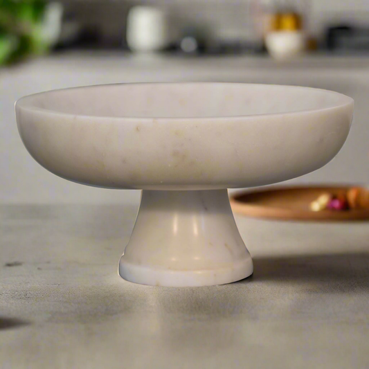 White Marble Fruit Bowl