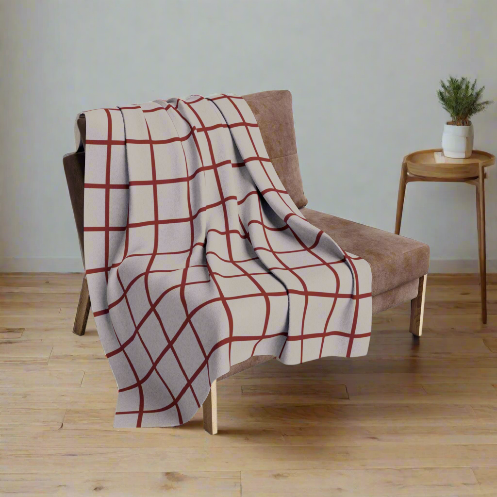 Red Check Fleece Blanket