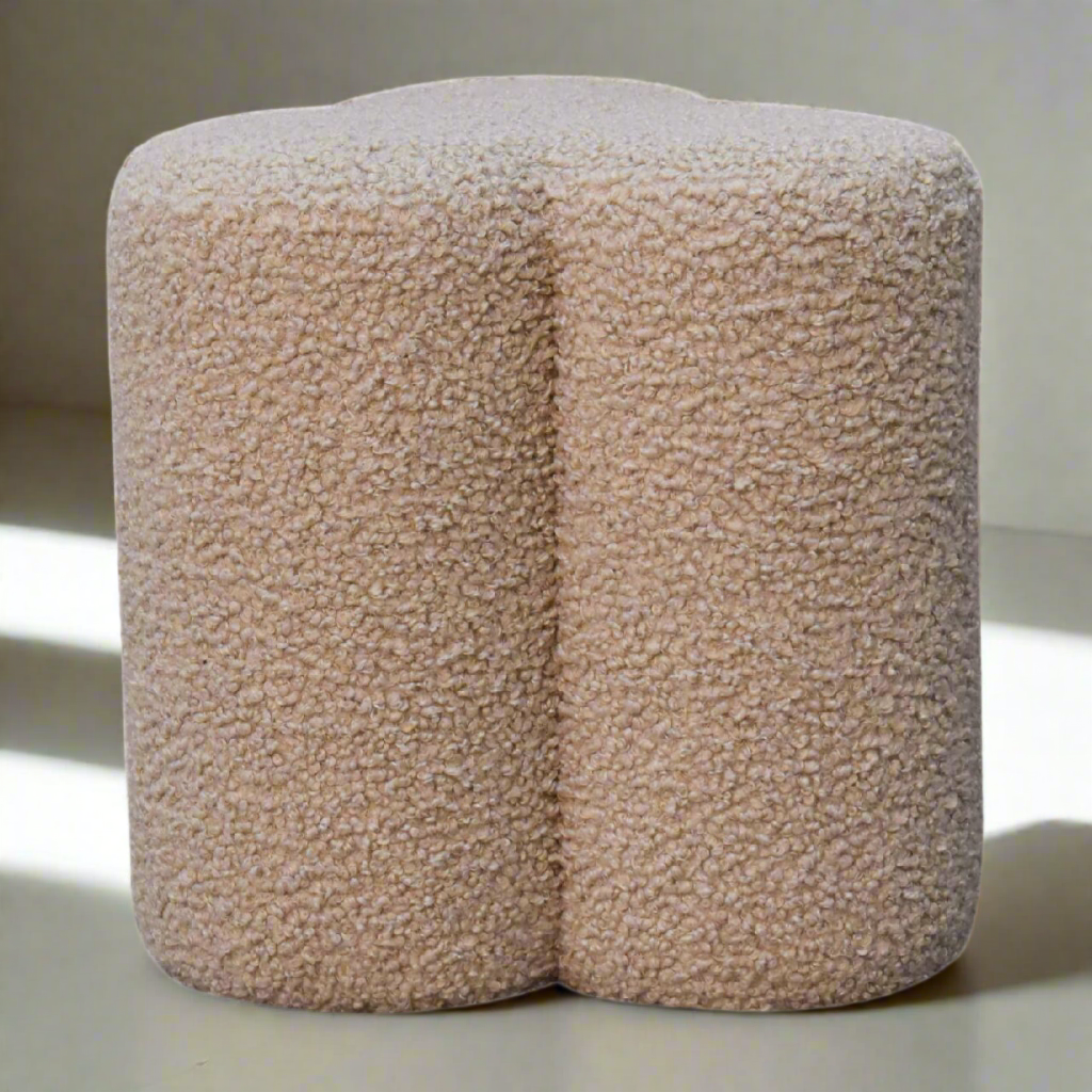 Mud Boucle Clover Footstool