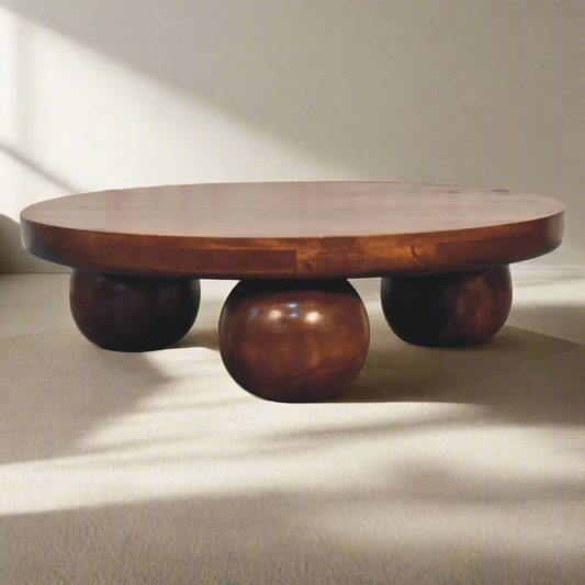 Chestnut Central Ball Table