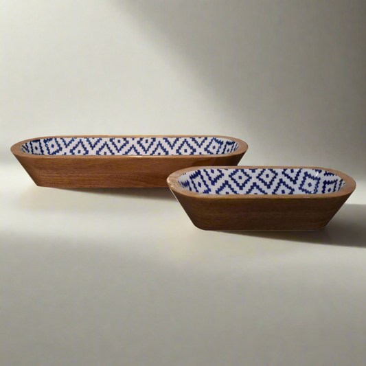 Aztec Oblong Bowl Set of 2