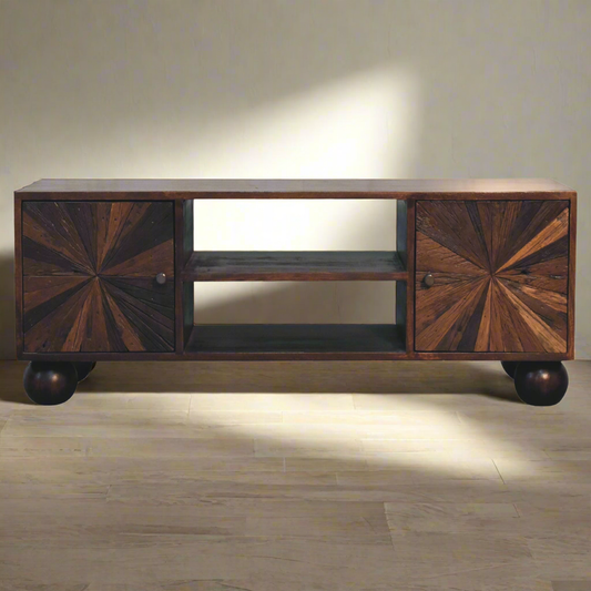 Sunrise Ball Walnut TV Unit