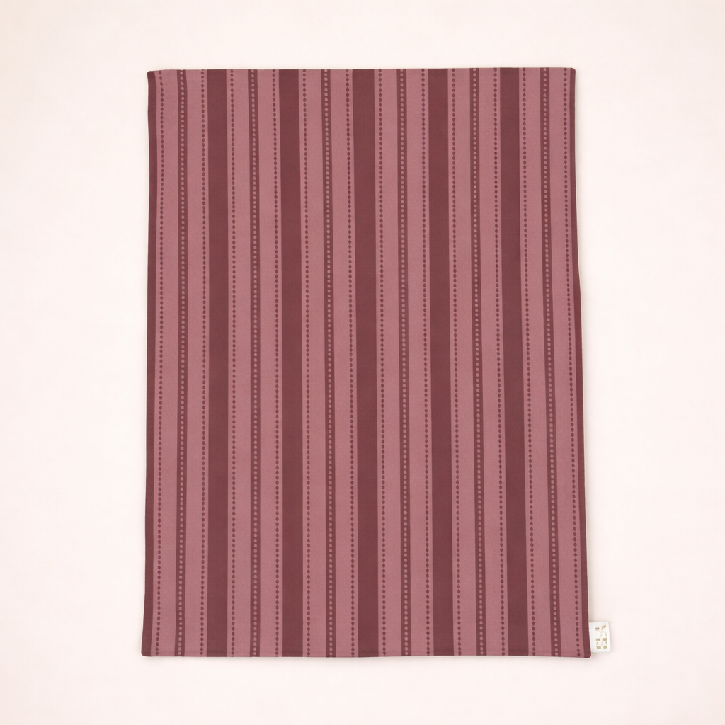 Blush & Pink Stripe Sherpa Fleece Blanket