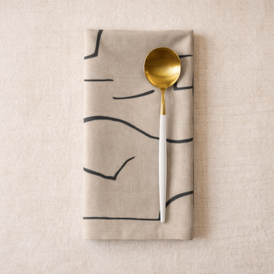 Modern Abstract Line Cotton Napkins (Set of 2, 4 or 6) – 40x40cm
