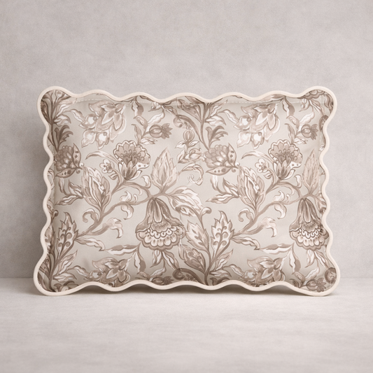 Japandi Floral Pillow Sham 74 x 48 cm – Scandinavian Minimalist