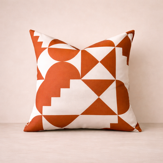 Orange Geometric Pillowcase