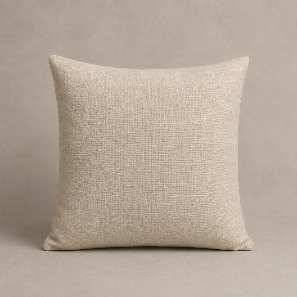 Natural Beige Cotton Linen Cushion Cover