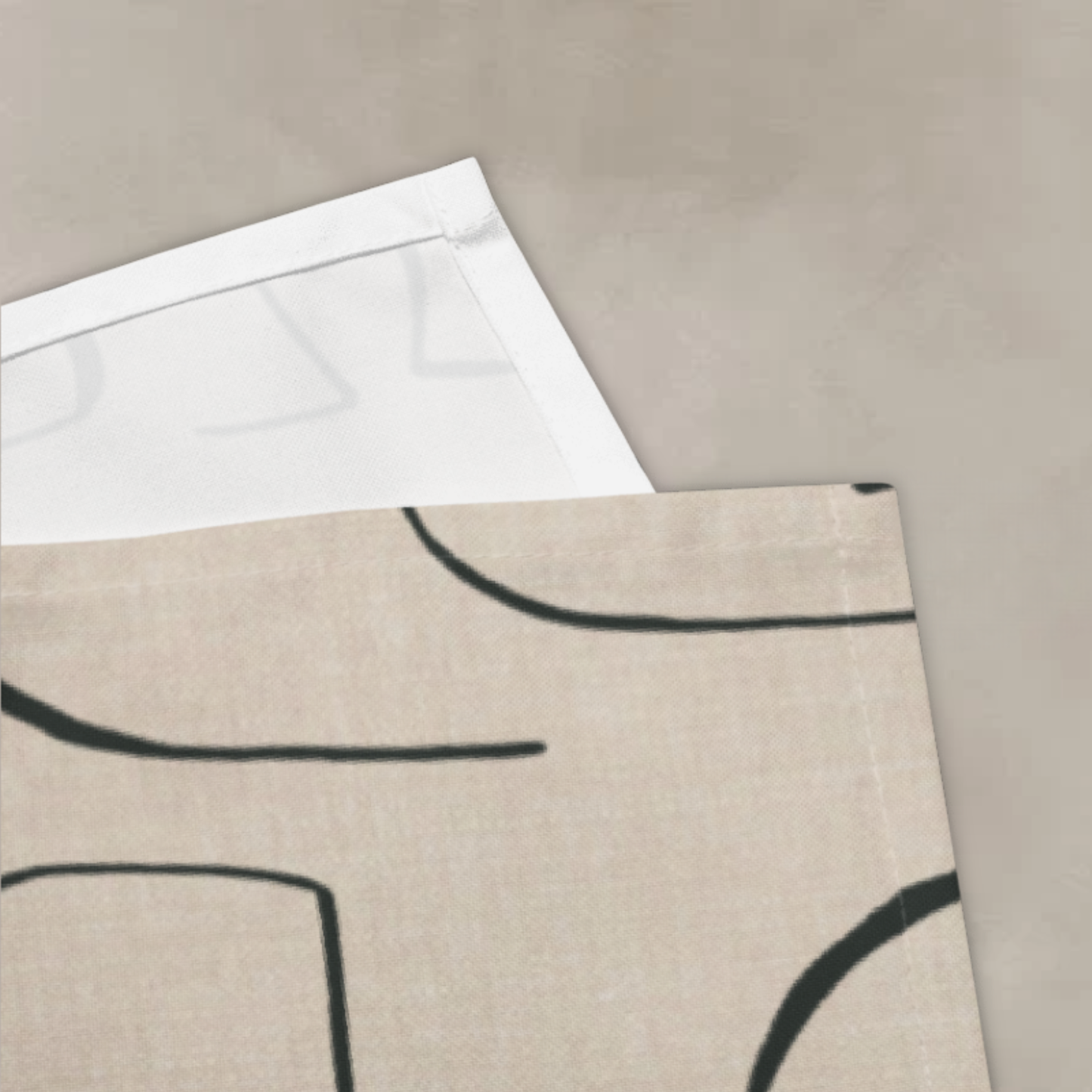 Modern Abstract Line Cotton Napkins (Set of 2, 4 or 6) – 40x40cm