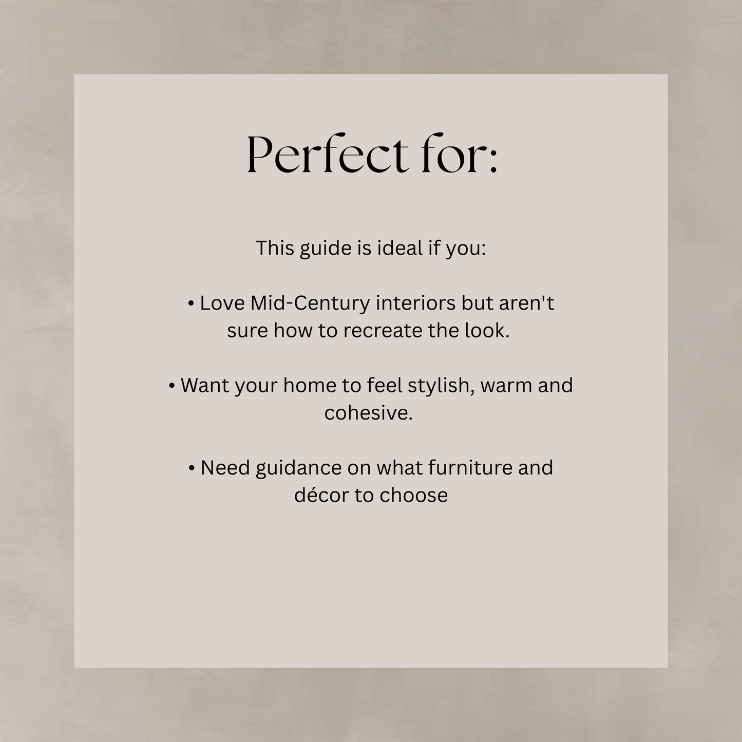 Mid-Century Modern Interior Design Buying Guide