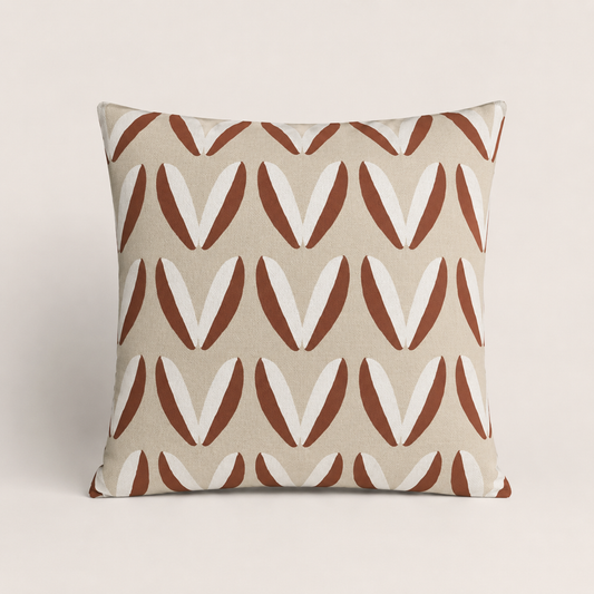 Rust Geometric Cushion